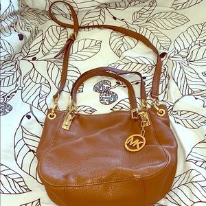 Michael Kors dark camel purse in great condition